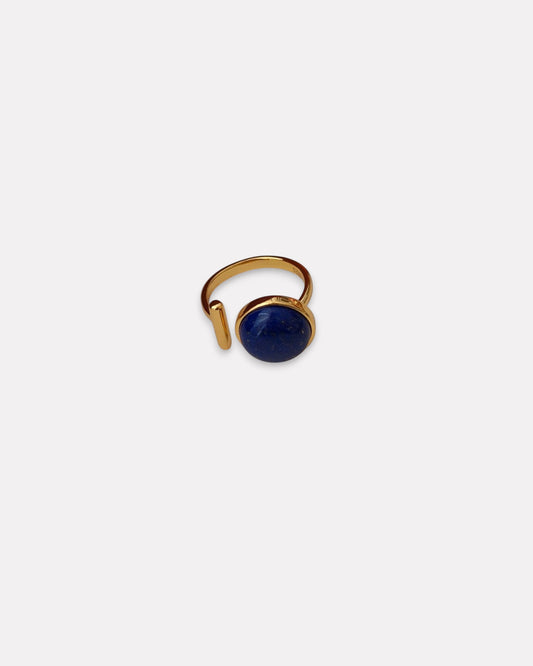 Lapis Luxe Adjustable Ring