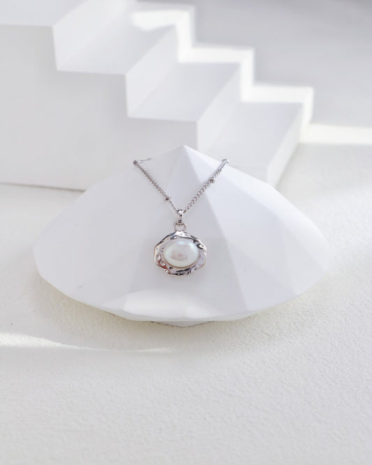 S925 Pearl Pendant Necklace