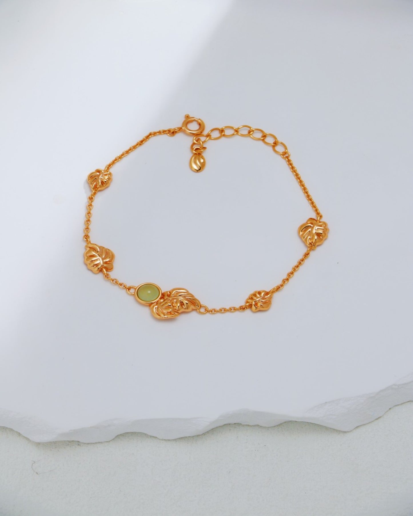 S925 Gold-Plated Jade Grape Stone Bracelet