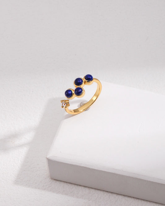 Adjustable Blue Stone Ring