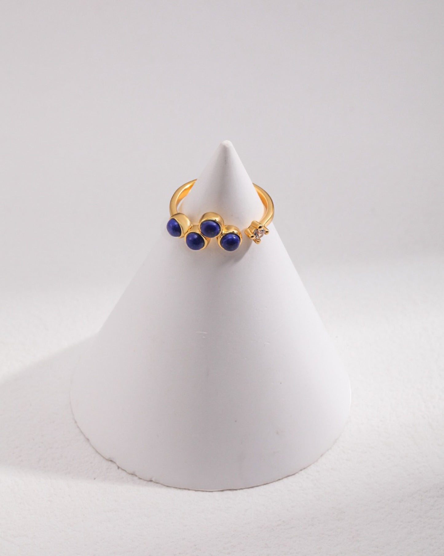 Adjustable Blue Stone Ring