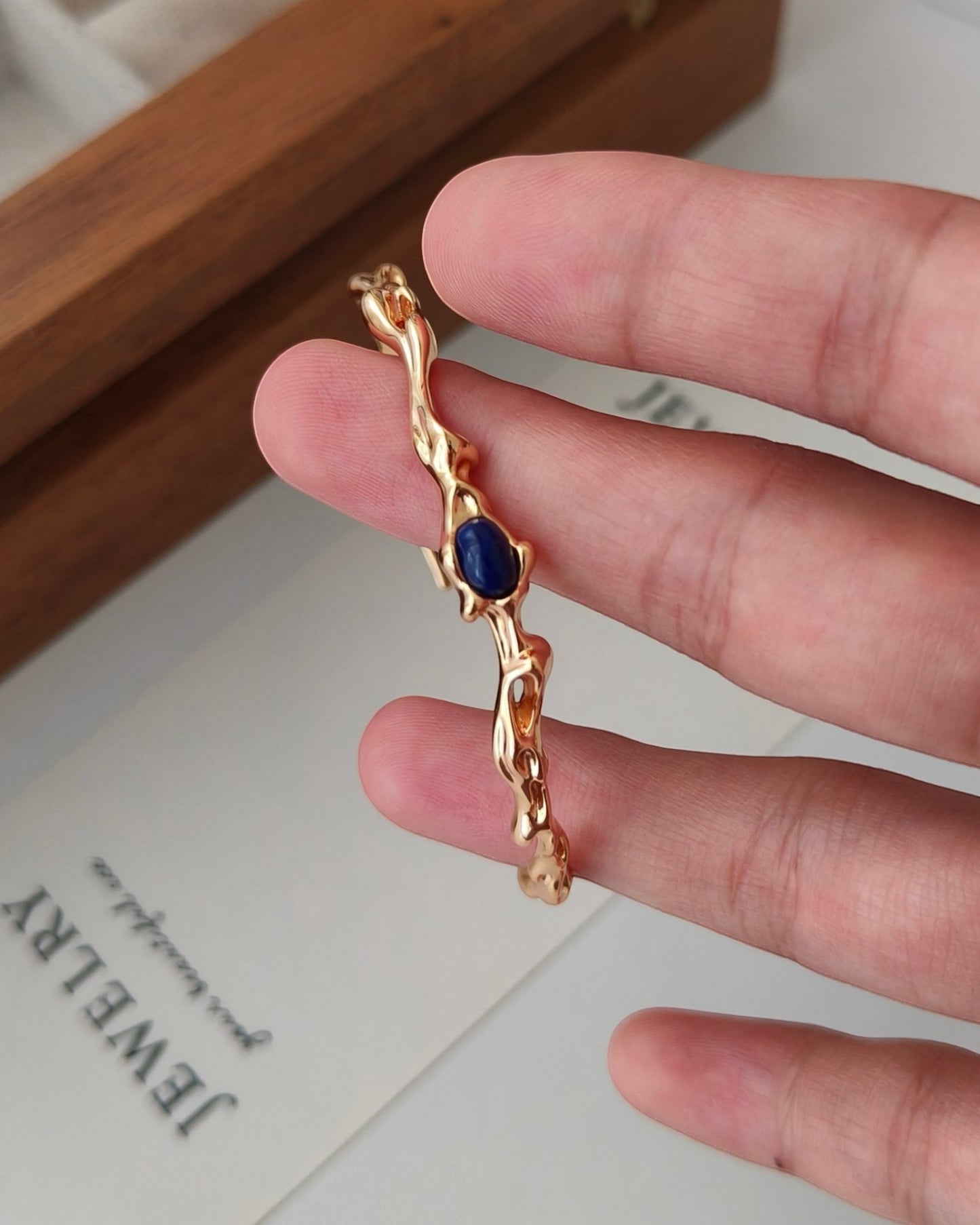 Lapis Lazuli Cuff Bracelet