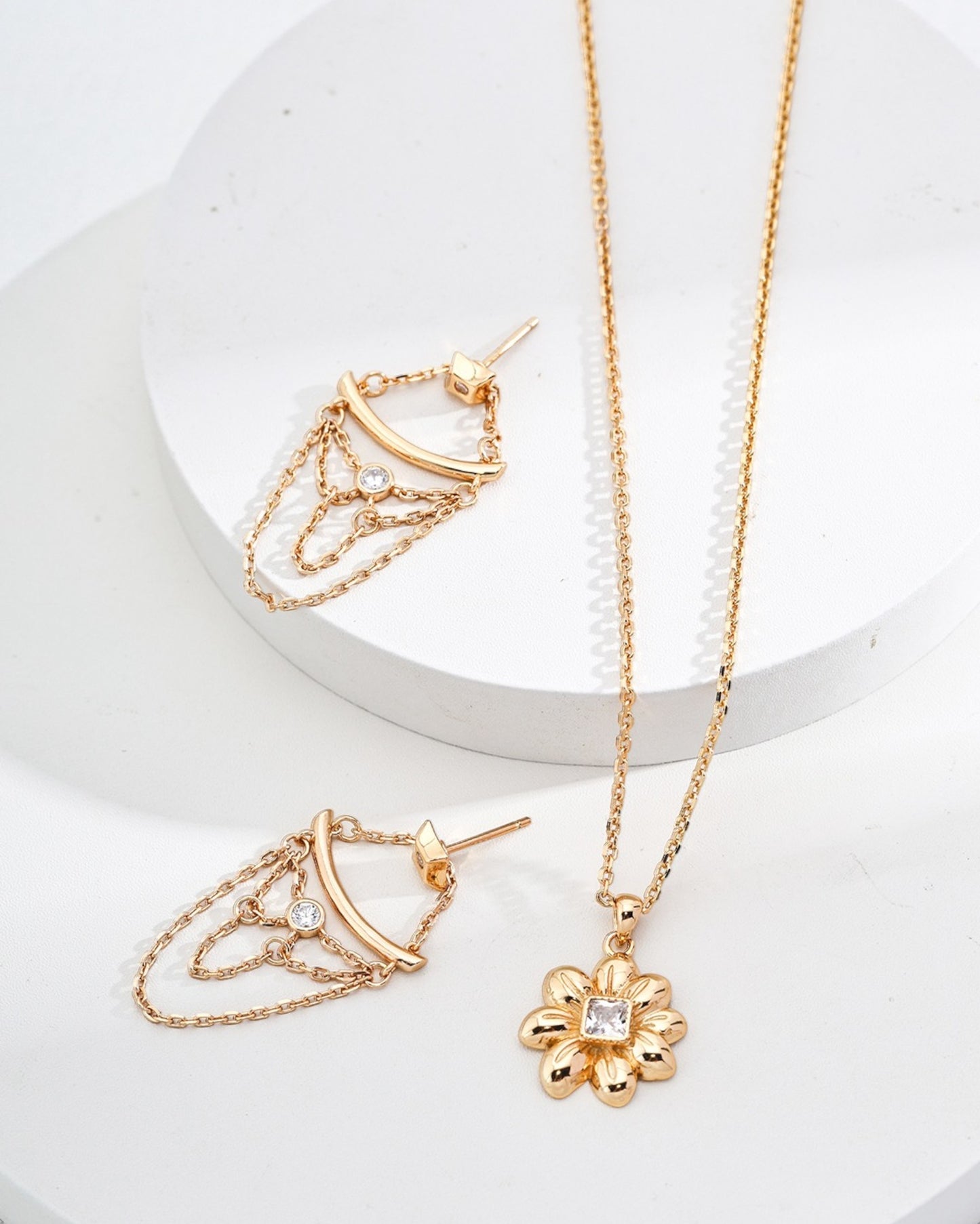 Golden Flower Necklace