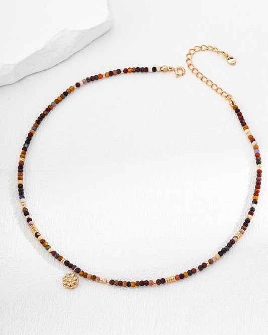 Natural Egg Yolk Stone Necklace