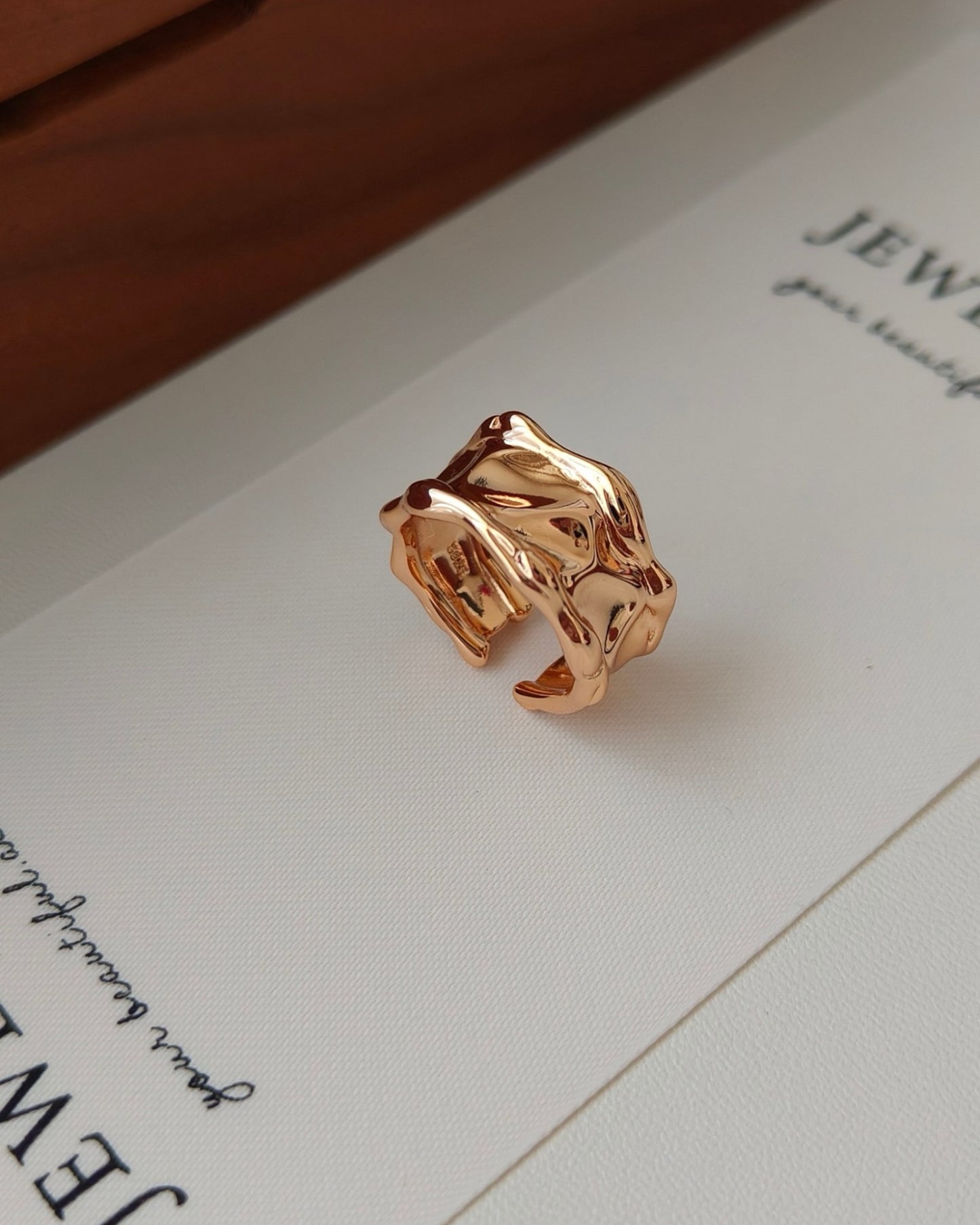 18K Gold-Plated Adjustable Ring