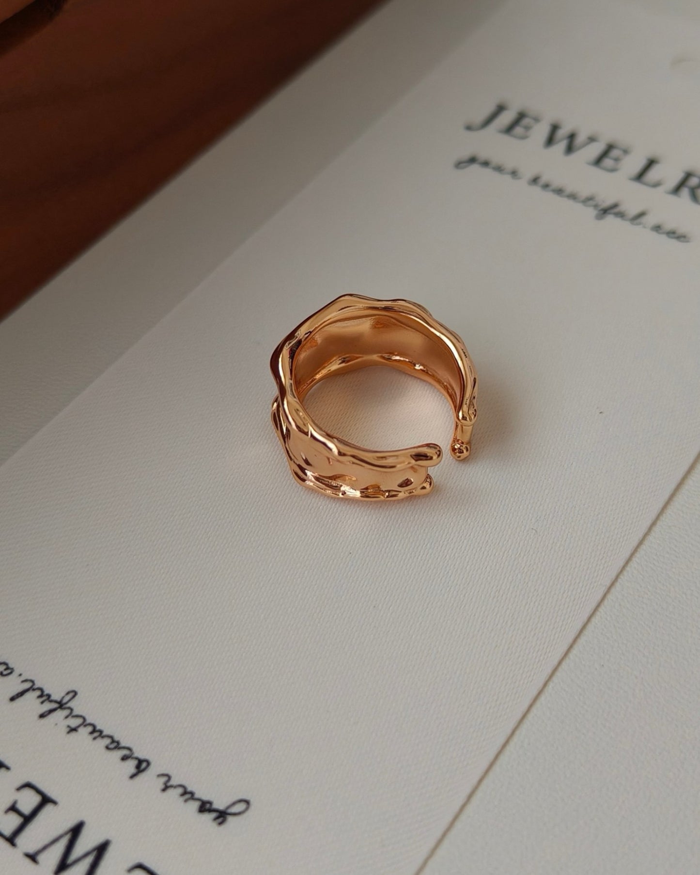 18K Gold-Plated Adjustable Ring